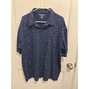 Pacific‎ Marlin Performance Men's Polo Shirt W/ Unique Golf Design Size XXL